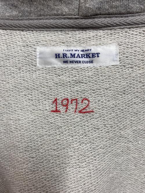 H.R.MARKET（ハリウッドランチマーケッド）H.R.MARKET (ハリウッドランチマーケッド) ハートイン HRM ジップパーカ グレー サイズ:XLの古着・服飾アイテム