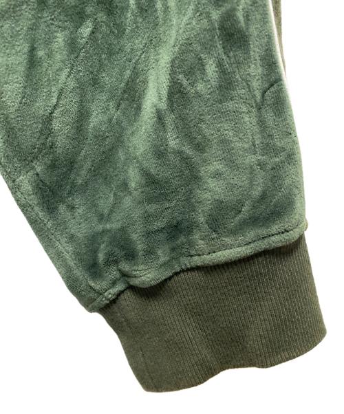 thisisneverthat（ディスイズネバーザット）thisisneverthat (ディスイズネバーザット) Velour Track Jacket グリーン サイズ:XLの古着・服飾アイテム