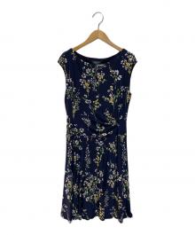 LAUREN RALPH LAUREN（ローレンラルフローレン）の古着「ノースリーブワンピース」｜ネイビー