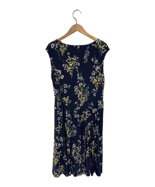 LAUREN RALPH LAUREN（ローレンラルフローレン）LAUREN RALPH LAUREN (ローレンラルフローレン) ノースリーブワンピース ネイビー サイズ:6 未使用品の古着・服飾アイテム