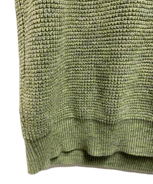 maison kitsune（メゾンキツネ）maison kitsune (メゾンキツネ) logo-embroidered cotton vest グリーン サイズ:Ｓの古着・服飾アイテム