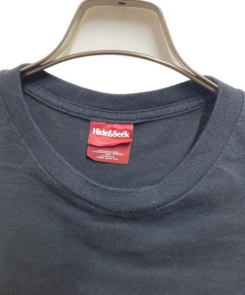 HIDE AND SEEK（ハイドアンドシーク）HIDE AND SEEK (ハイドアンドシーク) HS×BH L/S TEE ブラック サイズ:Ｌの古着・服飾アイテム