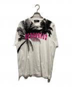 DSQUARED2ディースクエアード）の古着「PALMS Slouch T-Shirt」｜ホワイト