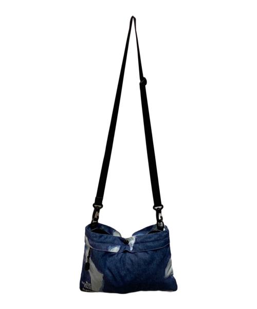 THE NORTH FACE（ザ ノース フェイス）THE NORTH FACE (ザ ノース フェイス) SUPREME (シュプリーム) Bleached Denim Print Shoulder Bag ブルーの古着・服飾アイテム