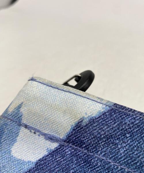 THE NORTH FACE（ザ ノース フェイス）THE NORTH FACE (ザ ノース フェイス) SUPREME (シュプリーム) Bleached Denim Print Shoulder Bag ブルーの古着・服飾アイテム