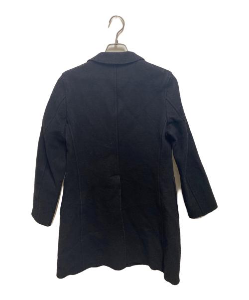 COMME des GARCONS（コムデギャルソン）COMME des GARCONS (コムデギャルソン) 圧縮ウールフライフロントコート ブラック サイズ:Sの古着・服飾アイテム