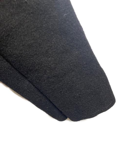 COMME des GARCONS（コムデギャルソン）COMME des GARCONS (コムデギャルソン) 圧縮ウールフライフロントコート ブラック サイズ:Sの古着・服飾アイテム