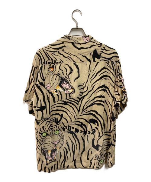 WACKO MARIA（ワコマリア）WACKO MARIA (ワコマリア) TIM LEHI (ティム リーハイ) 総柄シャツ ベージュ サイズ:Ｍの古着・服飾アイテム