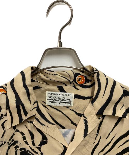 WACKO MARIA（ワコマリア）WACKO MARIA (ワコマリア) TIM LEHI (ティム リーハイ) 総柄シャツ ベージュ サイズ:Ｍの古着・服飾アイテム