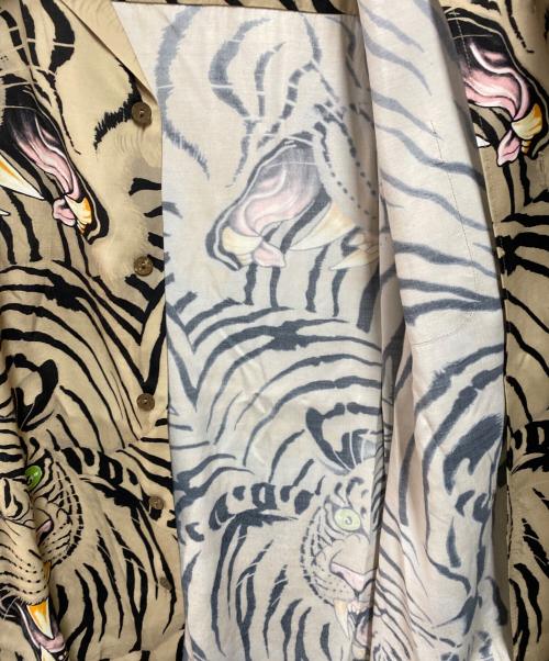 WACKO MARIA（ワコマリア）WACKO MARIA (ワコマリア) TIM LEHI (ティム リーハイ) 総柄シャツ ベージュ サイズ:Ｍの古着・服飾アイテム