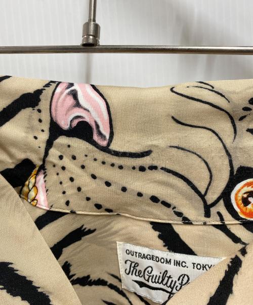 WACKO MARIA（ワコマリア）WACKO MARIA (ワコマリア) TIM LEHI (ティム リーハイ) 総柄シャツ ベージュ サイズ:Ｍの古着・服飾アイテム