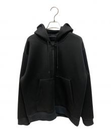 theory（セオリー）の古着「ダンボールニットフーディ」｜ブラック