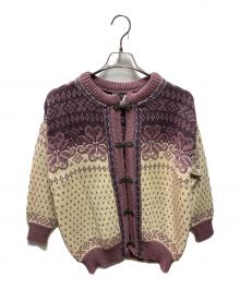 DALE OF NORWAY（ダーレ オブ ノルウェイ）の古着「80-90's ノルディックカーディガン」｜ピンク