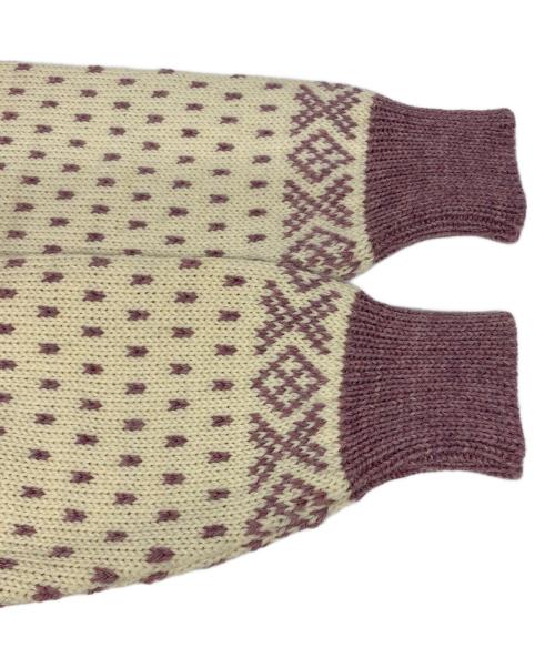 DALE OF NORWAY（ダーレ オブ ノルウェイ）DALE OF NORWAY (ダーレ オブ ノルウェイ) 80-90's ノルディックカーディガン ピンク サイズ:40の古着・服飾アイテム