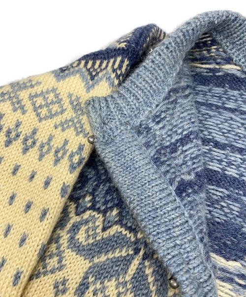 DALE OF NORWAY（ダーレ オブ ノルウェイ）DALE OF NORWAY (ダーレ オブ ノルウェイ) 80's ノルディックカーディガン ブルー サイズ:Ｌの古着・服飾アイテム