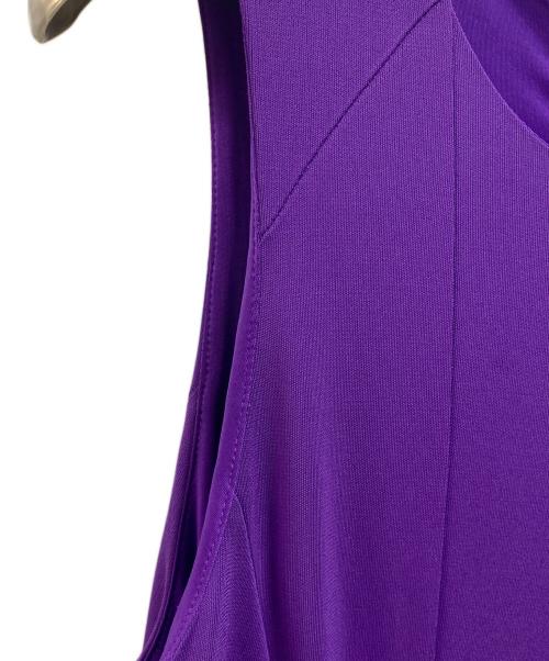 LAUREN RALPH LAUREN（ローレンラルフローレン）LAUREN RALPH LAUREN (ローレンラルフローレン) ノースリーブワンピース パープル サイズ:XSの古着・服飾アイテム