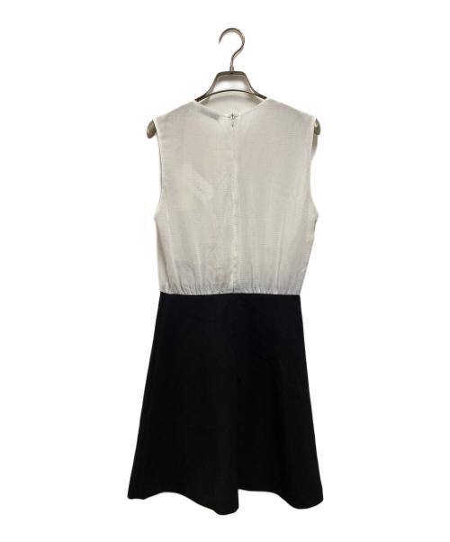 Sandro（サンドロ）Sandro (サンドロ) ワンピース ホワイト×ブラック サイズ:2 未使用品の古着・服飾アイテム
