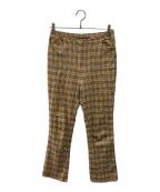 BURBERRY BLUE LABELバーバリーロンドンブルーレーベル）の古着「ノヴァチェックパンツ」｜ベージュ
