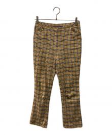 BURBERRY BLUE LABEL（バーバリーロンドンブルーレーベル）の古着「ノヴァチェックパンツ」｜ベージュ