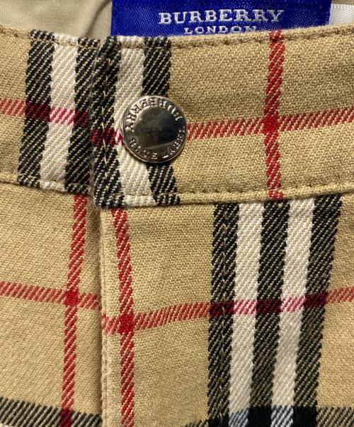 BURBERRY BLUE LABEL（バーバリー ブルー レーベル）BURBERRY BLUE LABEL (バーバリーロンドンブルーレーベル) ノヴァチェックショートパンツ ベージュ サイズ:38の古着・服飾アイテム