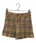 BURBERRY BLUE LABEL（バーバリーロンドンブルーレーベル）の古着「ノヴァチェックショートパンツ」｜ベージュ