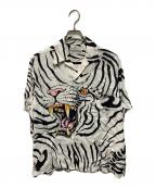 WACKO MARIAワコマリア）の古着「TIM LEHI S/S HAWAIIAN SHIRT」｜ホワイト×ブラック