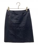 FENDIフェンディ）の古着「ズッカ柄スカート」｜ブラック