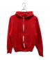 Champion（チャンピオン）の古着「80's リバースウィーブジップアップパーカー」｜レッド
