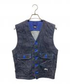 LEVI'S×stussyリーバイス×ステューシー）の古着「デニムベスト」｜インディゴ