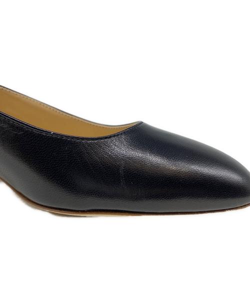 FABIO RUSCONI（ファビオルスコーニ）FABIO RUSCONI (ファビオルスコーニ) ローヒールバックバンドパンプス ブラック サイズ:39の古着・服飾アイテム