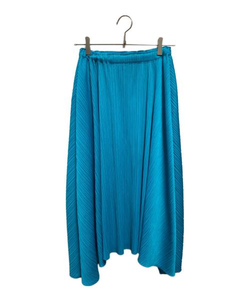 PLEATS PLEASE（プリーツプリーズ）PLEATS PLEASE (プリーツプリーズ) フレアプリーツスカート グリーン サイズ:1の古着・服飾アイテム