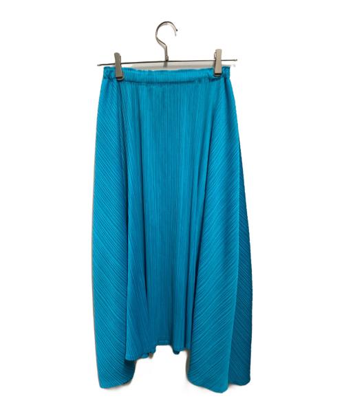 PLEATS PLEASE（プリーツプリーズ）PLEATS PLEASE (プリーツプリーズ) フレアプリーツスカート グリーン サイズ:1の古着・服飾アイテム