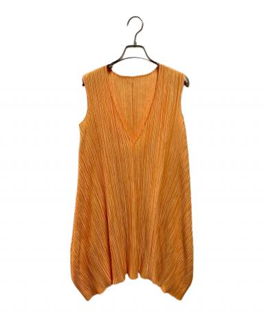 PLEATS PLEASE! プリーツノースリーブチュニック 中古・古着通販】PLEATS PLEASE (プリーツプリーズ) ノースリーブ
