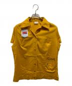 KING LOUIEキングルイ）の古着「70's ボーリングシャツ」｜オレンジ