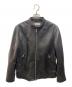 BEAUTY&YOUTH UNITED ARROWS（ビューティーアンドユースユナイテッドアローズ）の古着「シープレザー シングル ライダースジャケット」｜ブラック