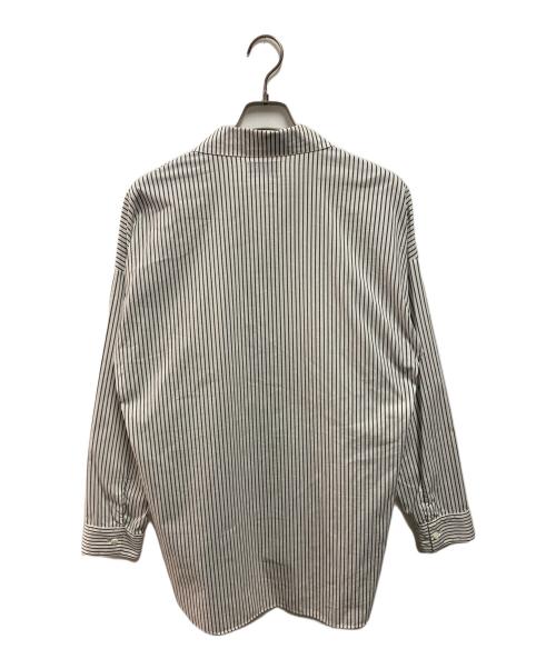 glamb Monotone（グラムモノトーン）glamb Monotone (グラムモノトーン) ストライプシャツ ホワイト サイズ:2の古着・服飾アイテム