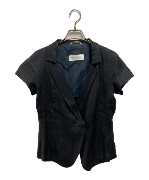MaxMara（マックスマーラ）MaxMara (マックスマーラ) リネン混ジレ ブラック サイズ:38の古着・服飾アイテム