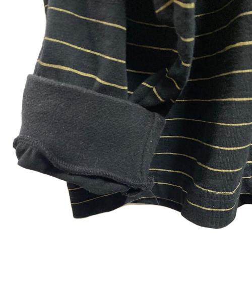 SEESEE（シーシー）SEESEE (シーシー) ボーダーロングTシャツ ブラック サイズ:XLの古着・服飾アイテム
