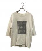 COMME des GARCONS HOMMEコムデギャルソン オム）の古着「半袖プリントスウェット」｜ホワイト