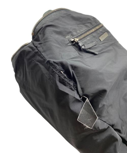 MIU MIU（ミュウミュウ）MIU MIU (ミュウミュウ) ツイードヘリンボーントートバッグ グレーの古着・服飾アイテム