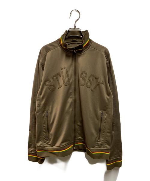 stussy（ステューシー）stussy (ステューシー) ラスラカラートラックジャケット オリーブ サイズ:Lの古着・服飾アイテム