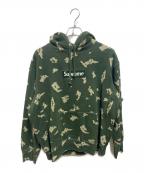SUPREMEシュプリーム）の古着「Box Logo Hooded Sweatshirt'Olive Russian Camo'」｜グリーン
