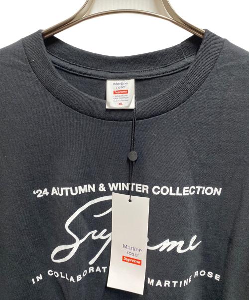 SUPREME（シュプリーム）SUPREME (シュプリーム) MARTINE ROSE (マーティン・ローズ) Martine Rose Tee ブラック サイズ:XLの古着・服飾アイテム