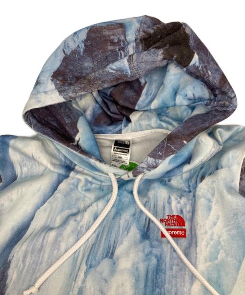 THE NORTH FACE（ザ ノース フェイス）THE NORTH FACE (ザ ノース フェイス) SUPREME (シュプリーム) Ice Climb Hooded Sweatshirt ブルー サイズ:Ｍ 未使用品の古着・服飾アイテム