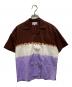 SUKU HOME（スクホーム）の古着「Purple Ray Holiday Shirt」｜ブラウン