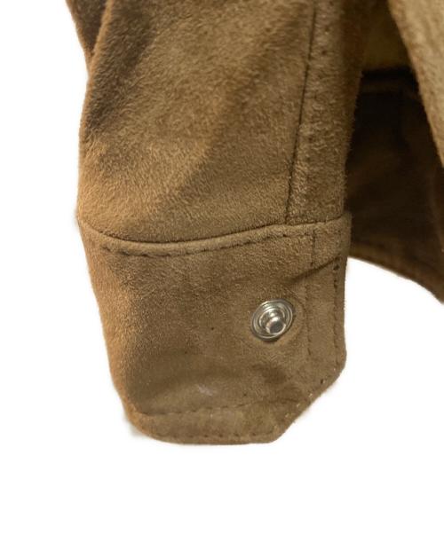 Cinquanta（チンクワンタ）Cinquanta (チンクワンタ) ゴートスエードジャケット ブラウン サイズ:Mの古着・服飾アイテム