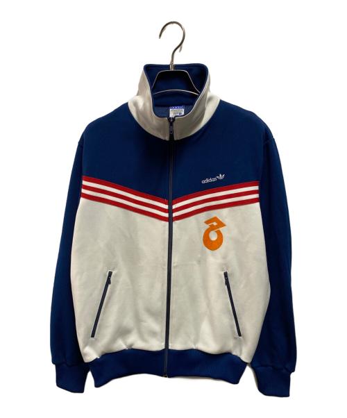 adidas（アディダス）adidas (アディダス) 70s~80sトラックジャケット ホワイト×ネイビー サイズ:Mの古着・服飾アイテム