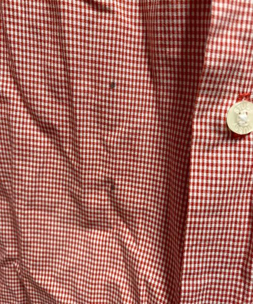 stussy（ステューシー）stussy (ステューシー) 00's ロゴ刺繍シャツ レッド サイズ:Lの古着・服飾アイテム