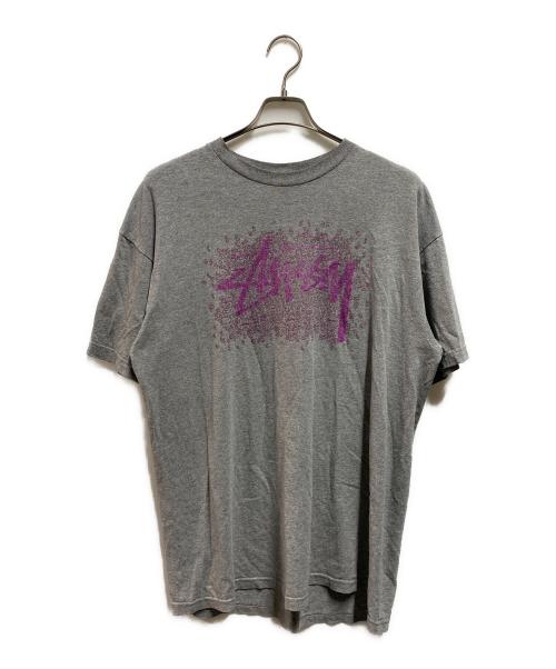 stussy（ステューシー）stussy (ステューシー) 00's グラフィックロゴプリントTシャツ グレー サイズ:XLの古着・服飾アイテム