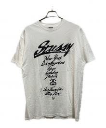 stussy×WTAPS（ステューシー×ダブルタップス）の古着「00's WORLD TOUR TEE」｜ホワイト